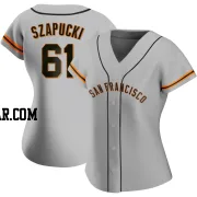 Thomas Szapucki Women's San Francisco Giants Gray Authentic Road Jersey