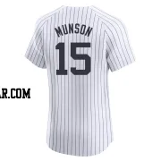 Thurman Munson Men's New York Yankees White Elite Home Jersey