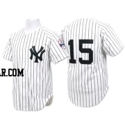 Thurman Munson Men's New York Yankees White Replica Throwback Jersey