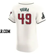 Thyago Vieira Men's Arizona Diamondbacks Cream Elite Home Patch Jersey