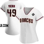 Thyago Vieira Women's Arizona Diamondbacks White Authentic Home 2023 World Series Jersey