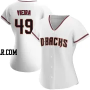 Thyago Vieira Women's Arizona Diamondbacks White Authentic Home Jersey