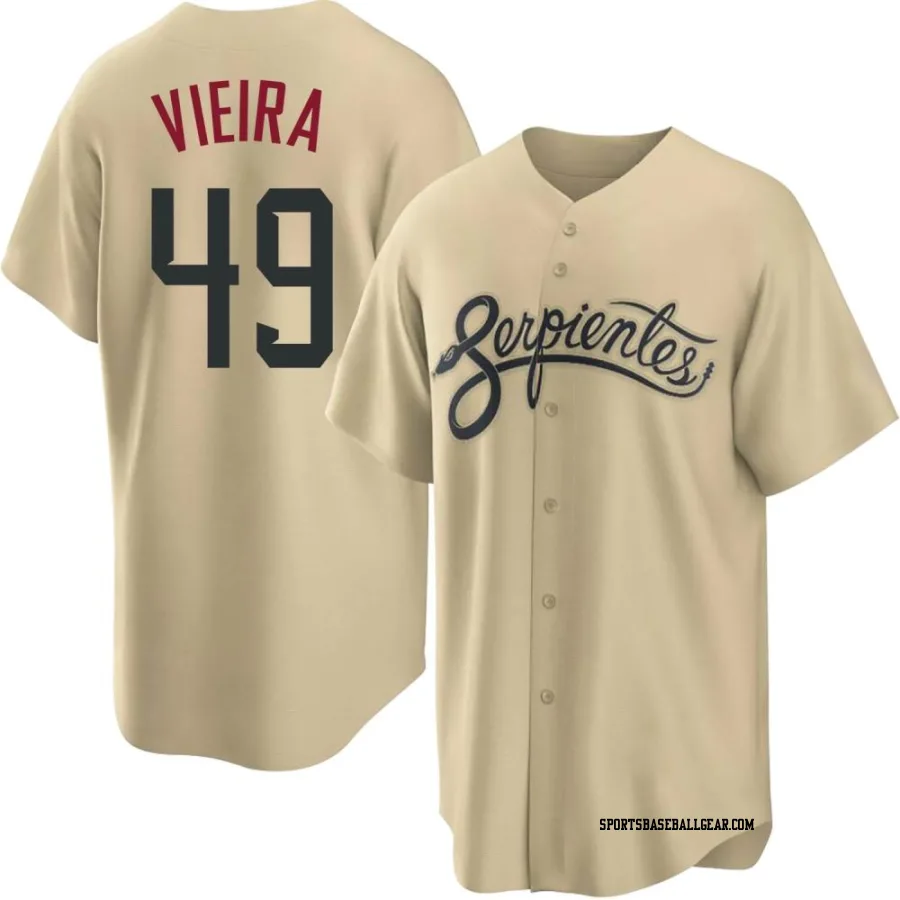 Thyago Vieira Youth Arizona Diamondbacks Gold Replica 2021 City Connect Cool Base Jersey