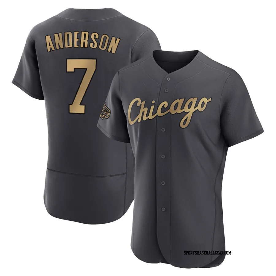 Tim Anderson Men's Chicago White Sox Charcoal Game Authentic 2022 All-Star Jersey