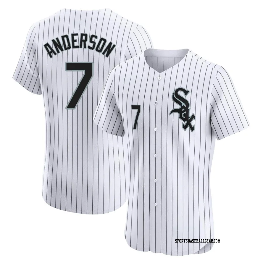 Tim Anderson Men's Chicago White Sox White Elite Home Jersey