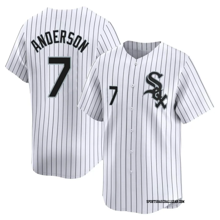 Tim Anderson Men's Chicago White Sox White Limited Home Jersey