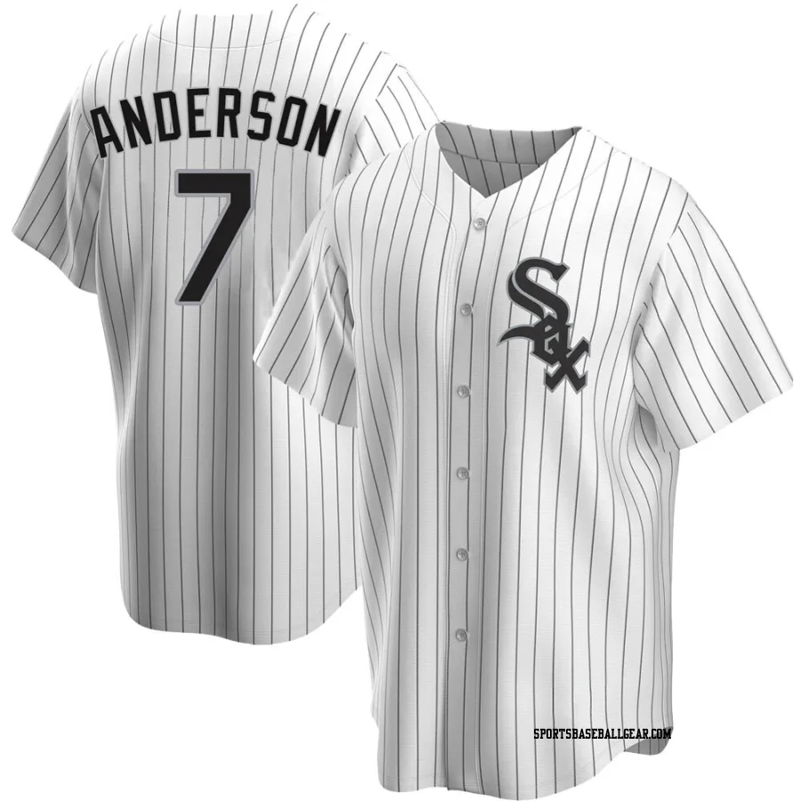 Tim Anderson Men's Chicago White Sox White Replica Home Jersey