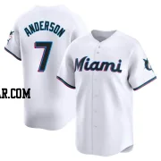 Tim Anderson Men's Miami Marlins White Limited Home Jersey