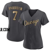 Tim Anderson Women's Chicago White Sox Charcoal Game Replica 2022 All-Star Jersey