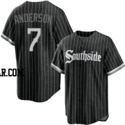 Tim Anderson Youth Chicago White Sox Black Replica 2021 City Connect Jersey