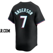 Tim Anderson Youth Miami Marlins Black Limited Alternate Jersey