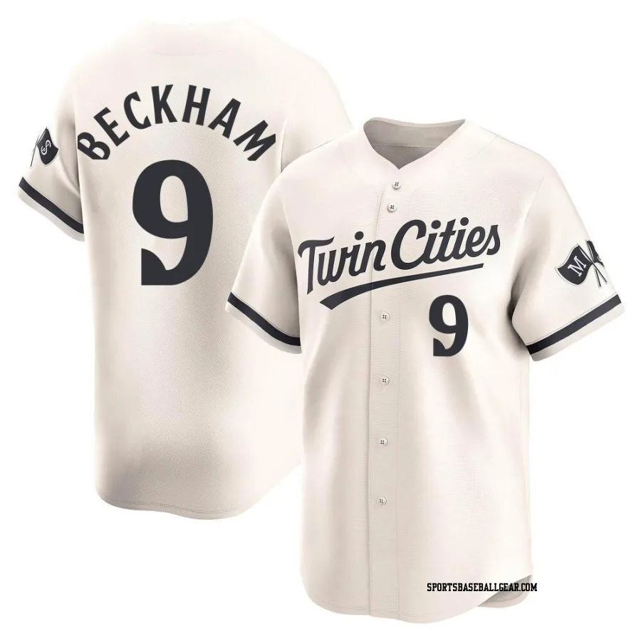 Tim Beckham Men's Minnesota Twins Cream Limited Alternate Jersey