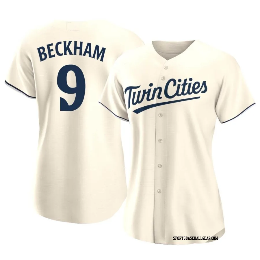 Tim Beckham Women's Minnesota Twins Cream Authentic Alternate Jersey