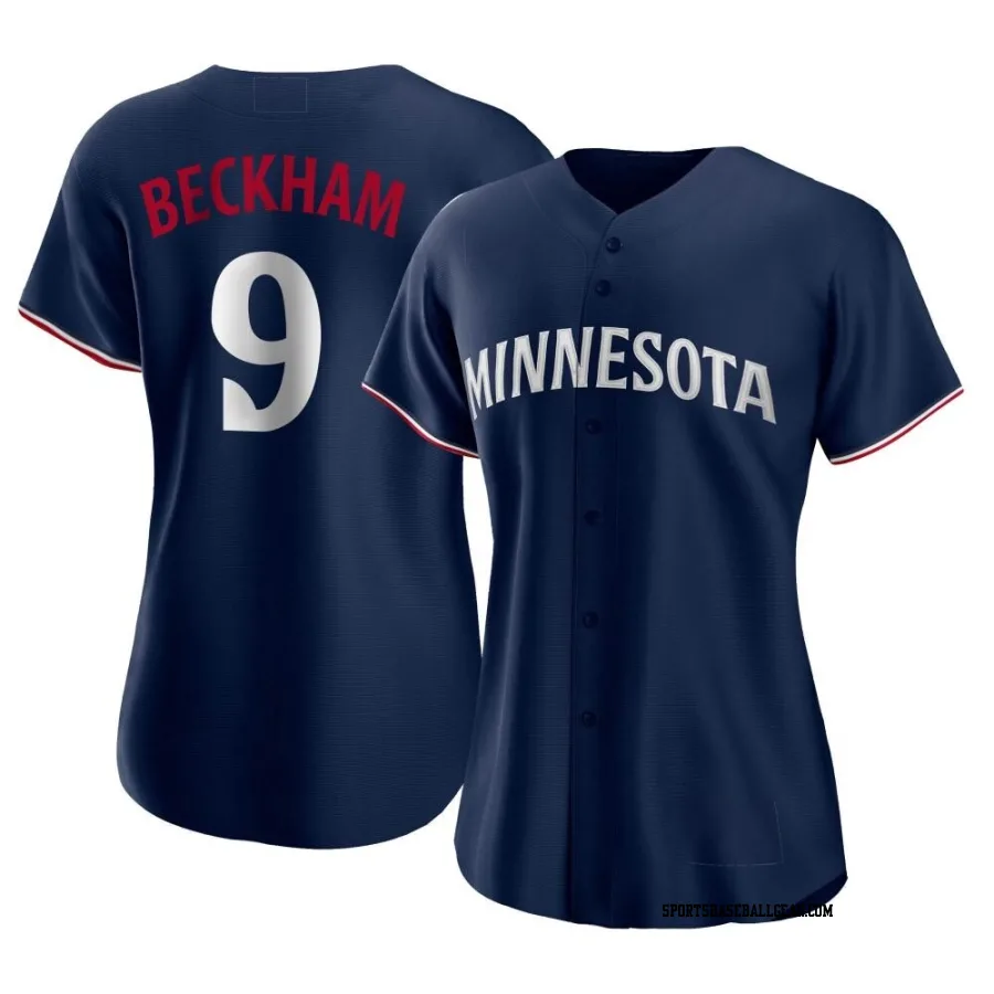 Tim Beckham Women's Minnesota Twins Navy Authentic Alternate Jersey