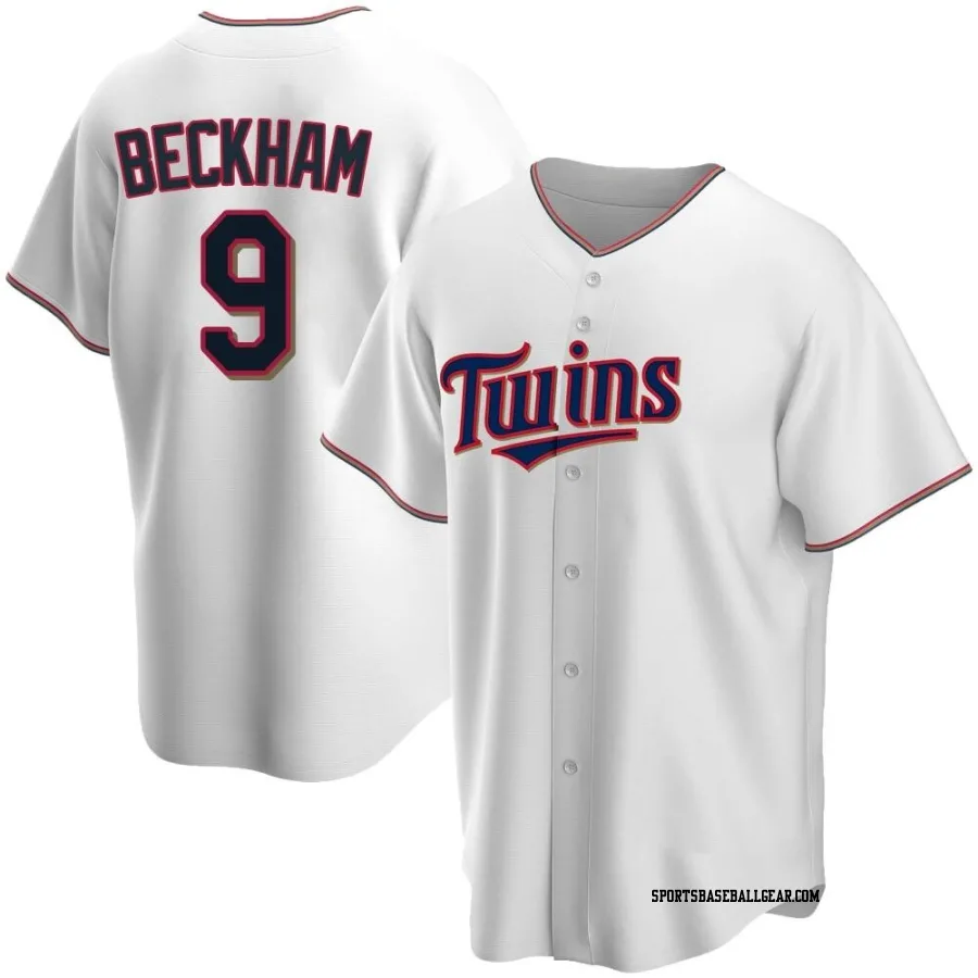 Tim Beckham Youth Minnesota Twins White Replica Home Jersey