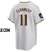 Tim Flannery Men's San Diego Padres White Replica 2024 World Tour Seoul Series Home Jersey