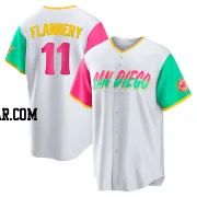 Tim Flannery Youth San Diego Padres White Replica 2022 City Connect Jersey