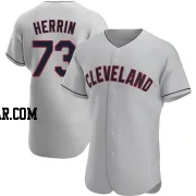 Tim Herrin Men's Cleveland Guardians Gray Authentic Road Jersey