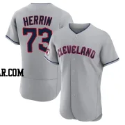 Tim Herrin Men's Cleveland Guardians Gray Authentic Road Jersey