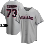 Tim Herrin Men's Cleveland Guardians Gray Replica Road Jersey