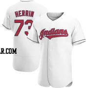 Tim Herrin Men's Cleveland Guardians White Authentic Home Jersey