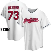 Tim Herrin Men's Cleveland Guardians White Replica Home Jersey