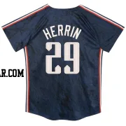 Tim Herrin Toddler Cleveland Guardians Navy Limited Preschool & 2024 City Connect Jersey