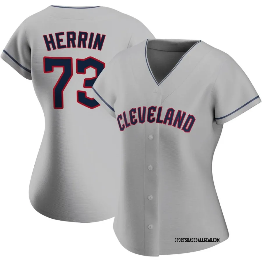 Tim Herrin Women's Cleveland Guardians Gray Replica Road Jersey