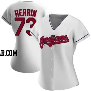 Tim Herrin Women's Cleveland Guardians White Authentic Home Jersey