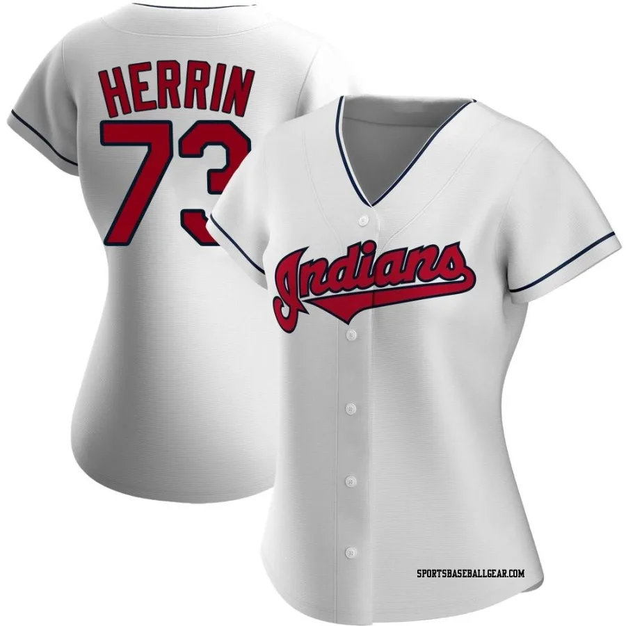 Tim Herrin Women's Cleveland Guardians White Authentic Home Jersey