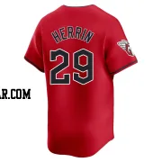 Tim Herrin Youth Cleveland Guardians Red Limited Alternate Jersey