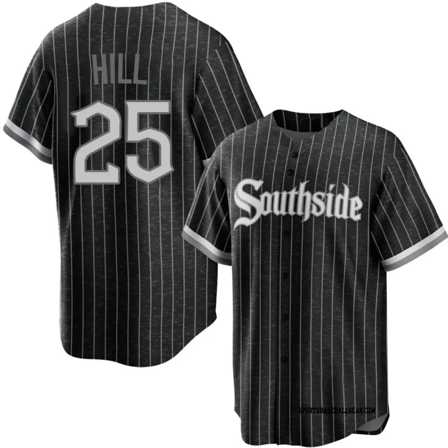 Tim Hill Men's Chicago White Sox Black Replica 2021 City Connect Jersey