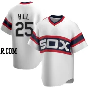 Tim Hill Men's Chicago White Sox White Replica Cooperstown Collection Jersey