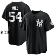 Tim Hill Men's New York Yankees Black/White Replica Jersey