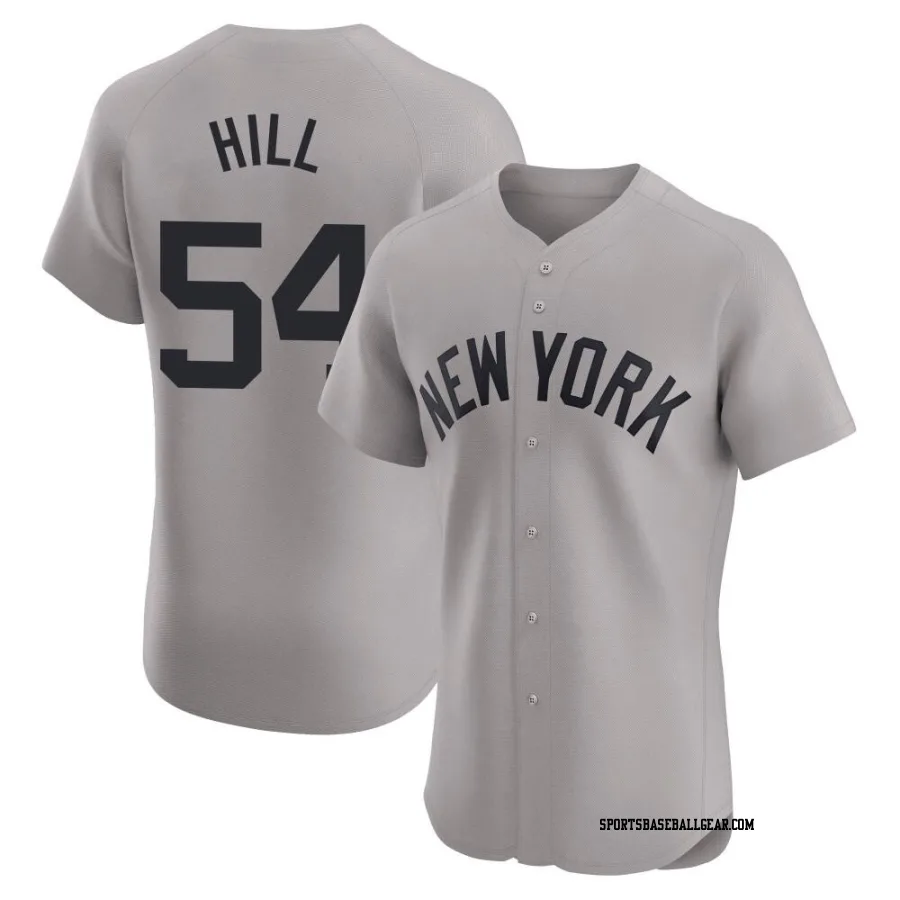 Tim Hill Men's New York Yankees Gray Elite Road Jersey