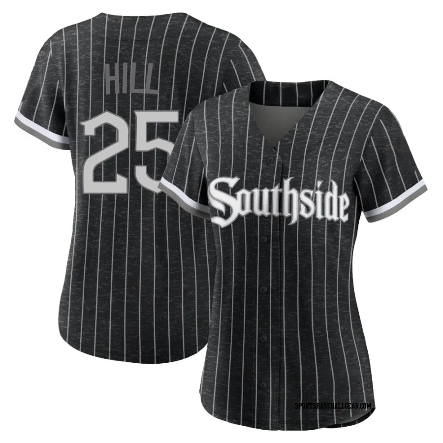 Tim Hill Women's Chicago White Sox Black Authentic 2021 City Connect Jersey