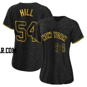 Tim Hill Women's New York Yankees Black Authentic Snake Skin City Jersey