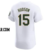 Tim Hudson Men's Oakland Athletics White Elite Home Jersey