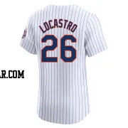 Tim Locastro Men's New York Mets White Elite Home Jersey