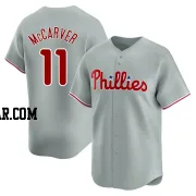 Tim McCarver Men's Philadelphia Phillies Gray Limited Away Jersey