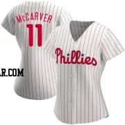 Tim McCarver Women's Philadelphia Phillies White Authentic Home Jersey