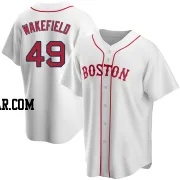 Tim Wakefield Men's Boston Red Sox White Replica Alternate Jersey