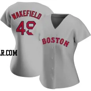 Tim Wakefield Women's Boston Red Sox Gray Replica Road Jersey