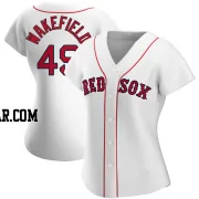 Tim Wakefield Women's Boston Red Sox White Authentic Home Jersey