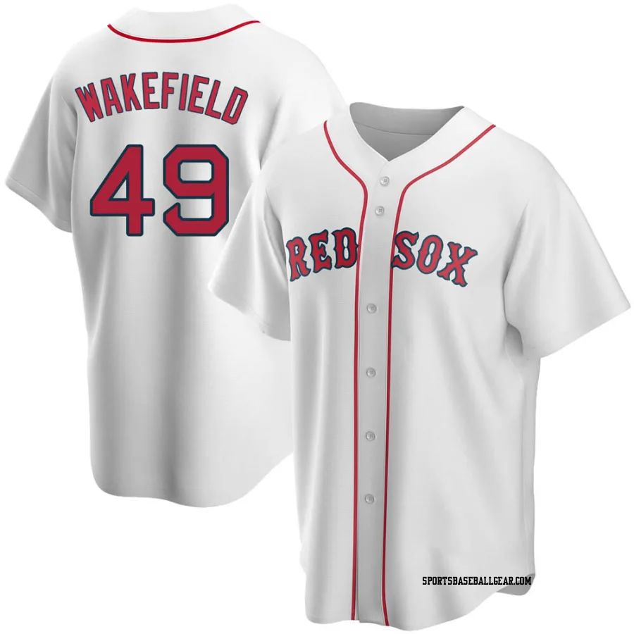 Tim Wakefield Youth Boston Red Sox White Replica Home Jersey