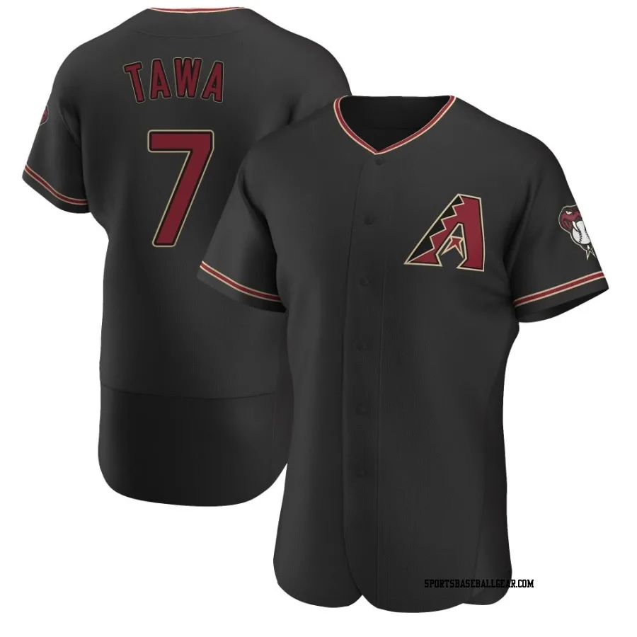 Timothy Tawa Men's Arizona Diamondbacks Black Authentic Alternate Jersey