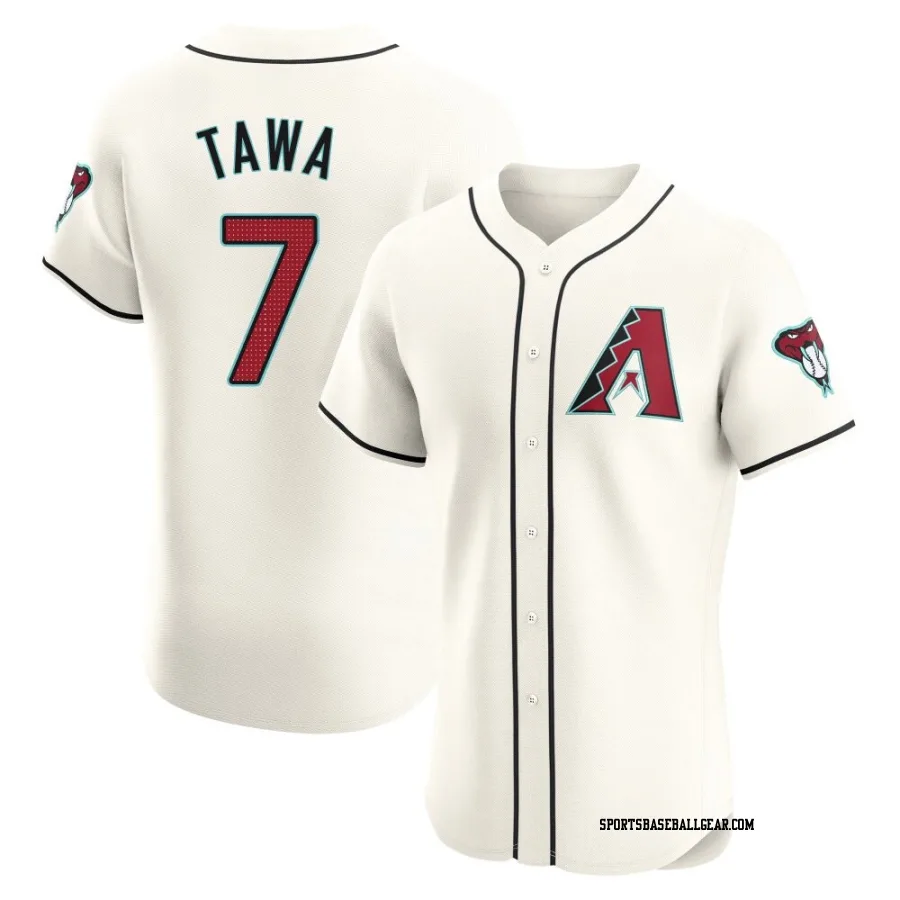 Timothy Tawa Men's Arizona Diamondbacks Cream Elite Home Jersey