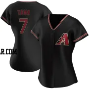 Timothy Tawa Women's Arizona Diamondbacks Black Authentic Alternate Jersey