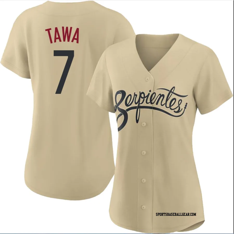 Timothy Tawa Women's Arizona Diamondbacks Gold Authentic 2021 City Connect Cool Base Jersey