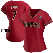 Timothy Tawa Women's Arizona Diamondbacks Red Authentic Alternate 2023 World Series Jersey